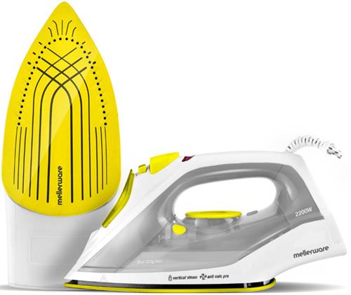 Mellerware Steam Dry Spray Ceramic Iron Yellow