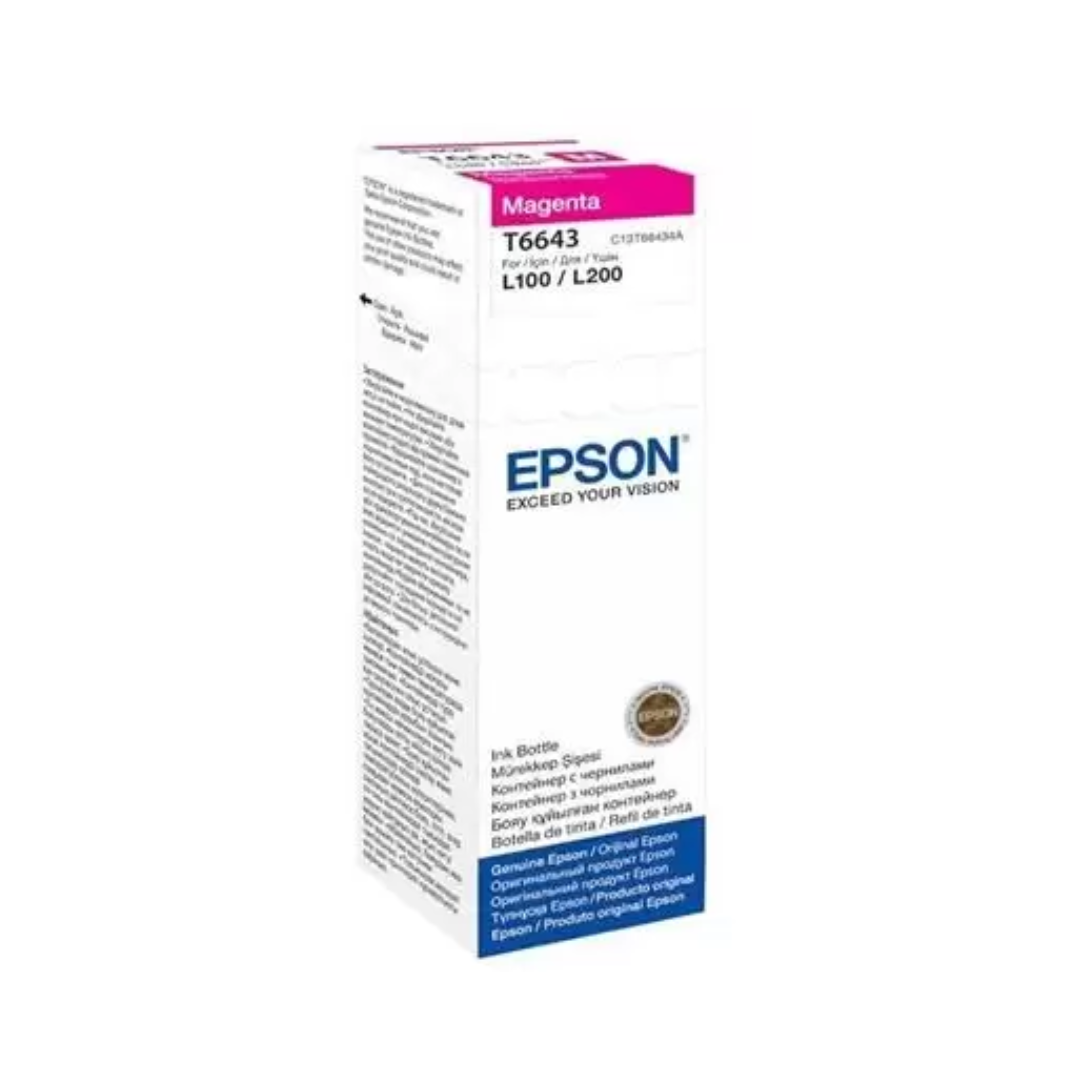 Epson T6643 Magenta Ink Bottle 70ml For L110 L300
