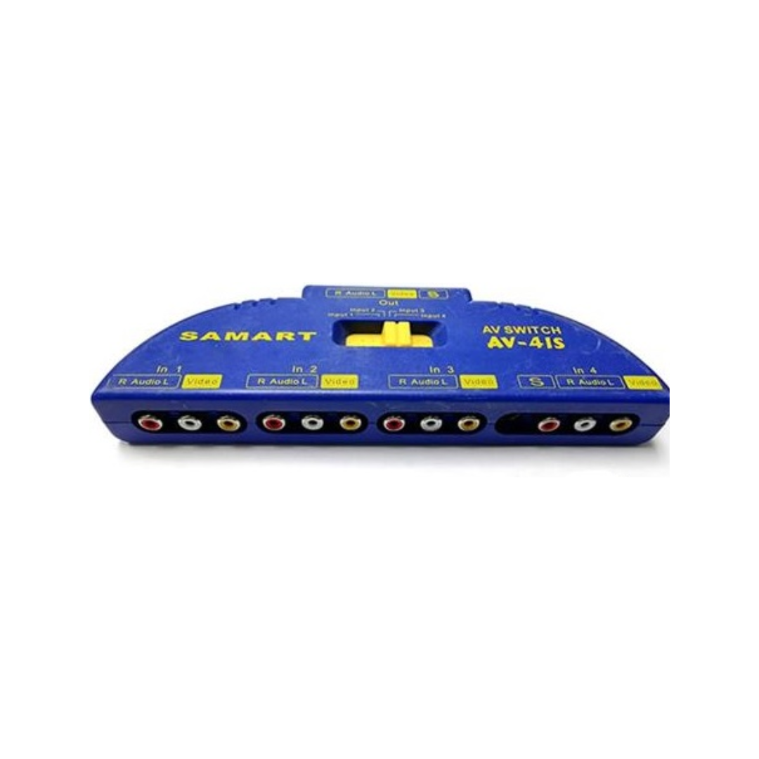 Geeko 4 Way RCA Splitter with 4 Way Audio